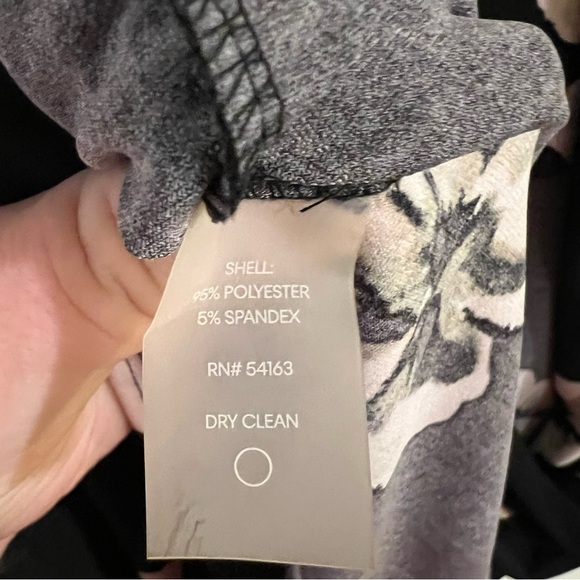 Tommy Hilfiger Longsleeve Dress Black Floral Workwear Casual Size 14 - Picture 6 of 6